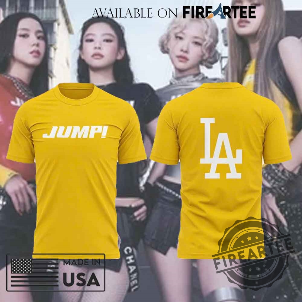 Los Angeles Dodgers X Blackpink Jump Single Tshirt 7 Los Angeles Dodgers x Blackpink Jump Single T-shirt