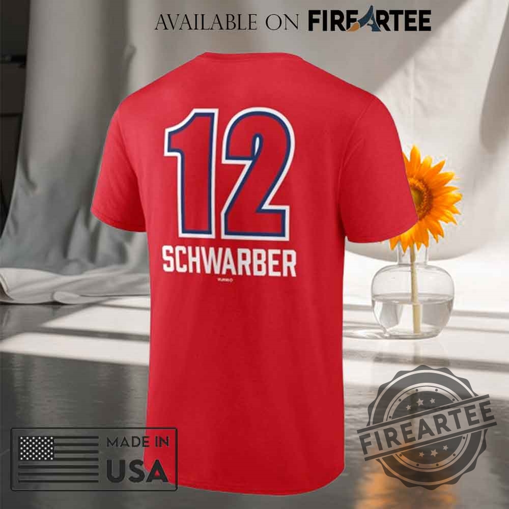 Philadelphia Phillies Kyle Schwarber Red Fastball Player Tshirt 5 Philadelphia Phillies Kyle Schwarber Red Fastball Player T-shirt