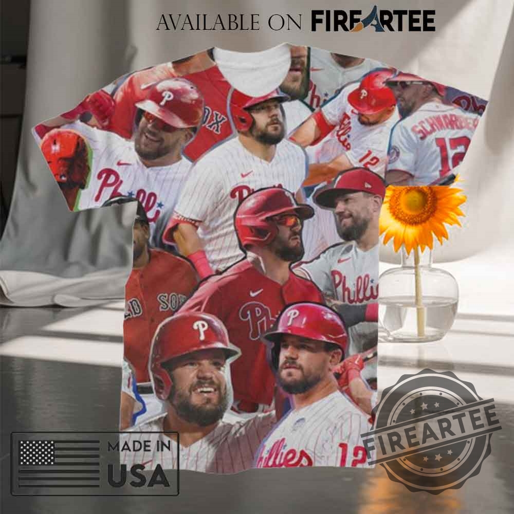 "Must-Have 2025 T-Shirts: Lynyrd Skynyrd, Tottenham, Yungblud, Bad Bunny" 13 Kyle Schwarber Photo Collage Tshirt