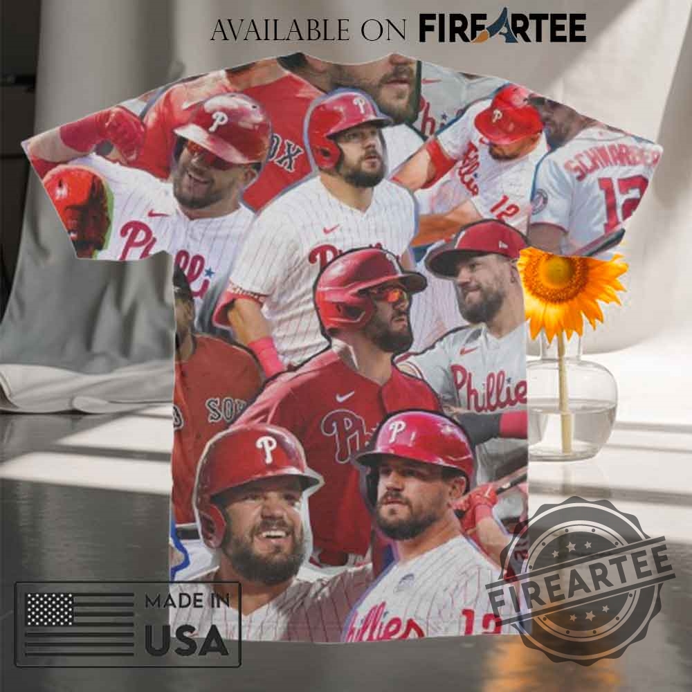 Kyle Schwarber Photo Collage Tshirt 3 Kyle Schwarber Photo Collage T-Shirt