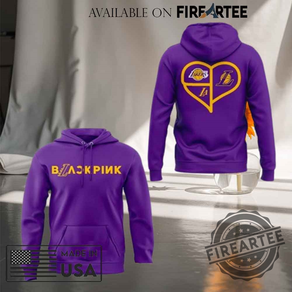 Los Angeles Lakers X Blackpink World Tour 25 Tshirt Hoodie 8 Los Angeles Lakers x Blackpink World Tour 25 T-shirt Hoodie