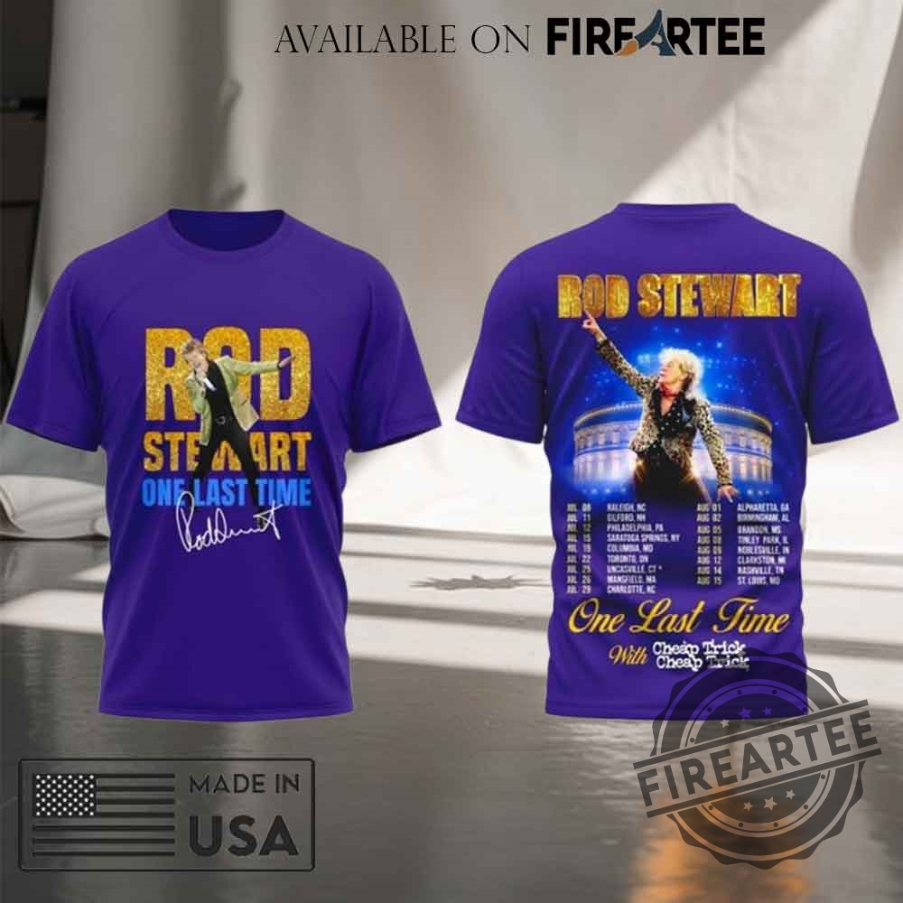 Rod Stewart On Last Time 2025 Tshirt