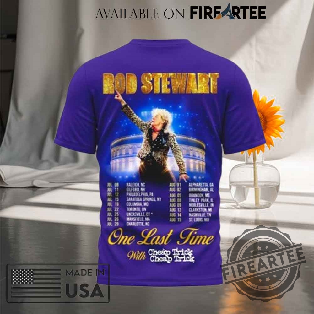 Rod Stewart On Last Time 2025 Tshirt 4 Rod Stewart On Last Time 2025 T-shirt