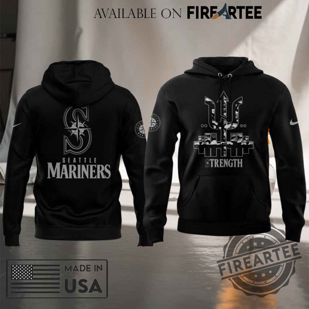 Seattle Mariners Strength Salute To Armed Forces Night Hoodie
