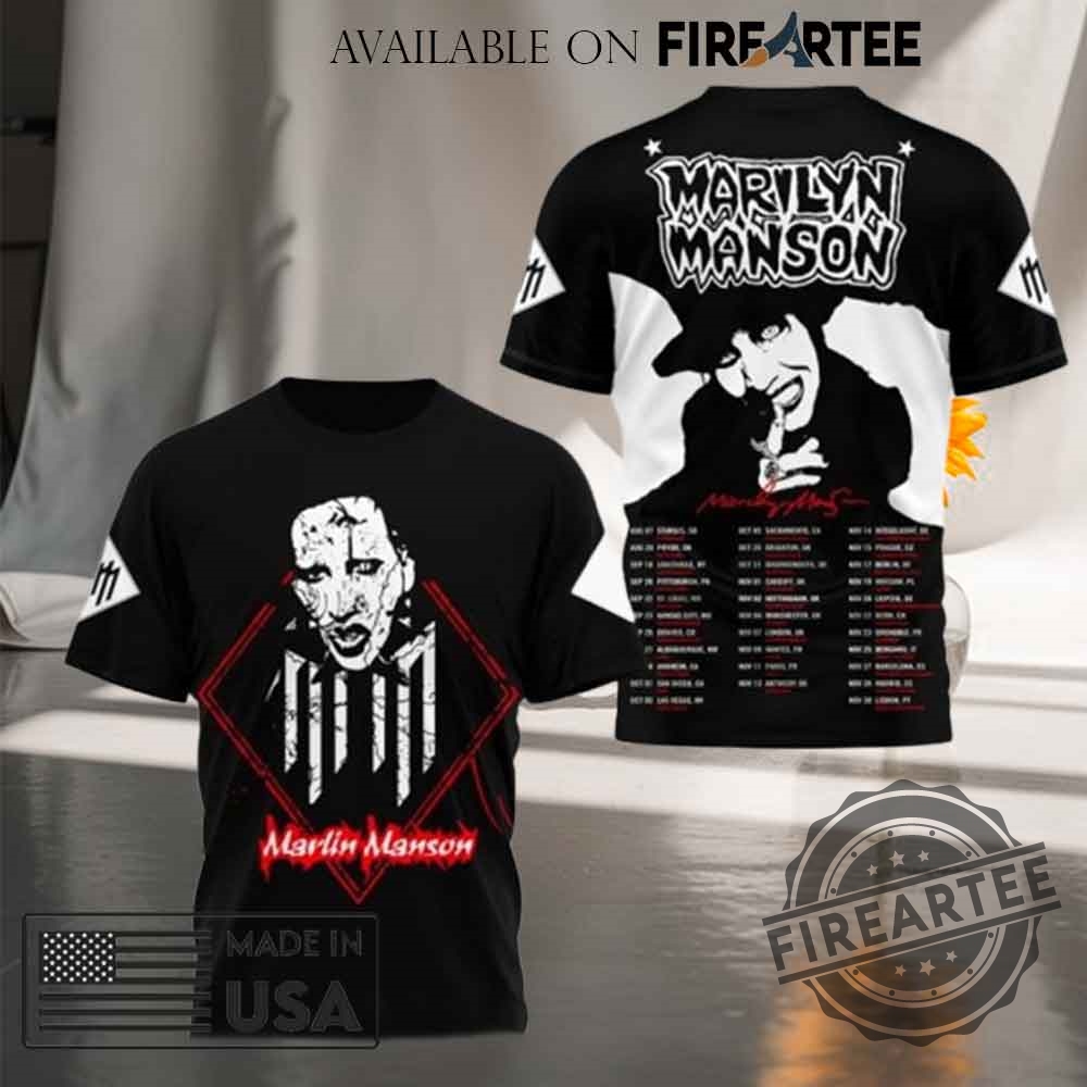 Marilyn Manson World Tour 2025 Tshirt