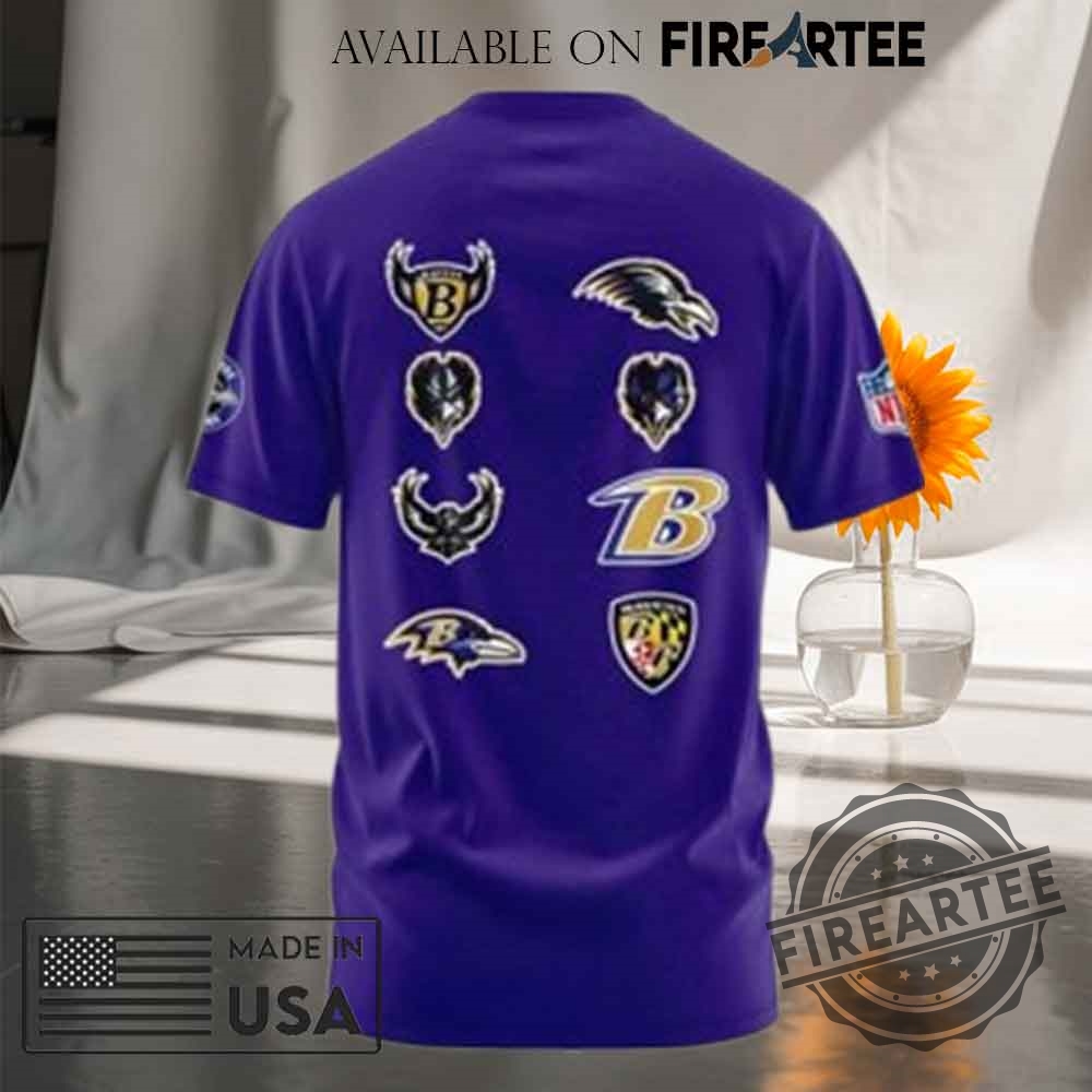 Baltimore Ravens 30Th Season Game Tshirt 7 Baltimore Ravens 30th Season Game T-shirt
