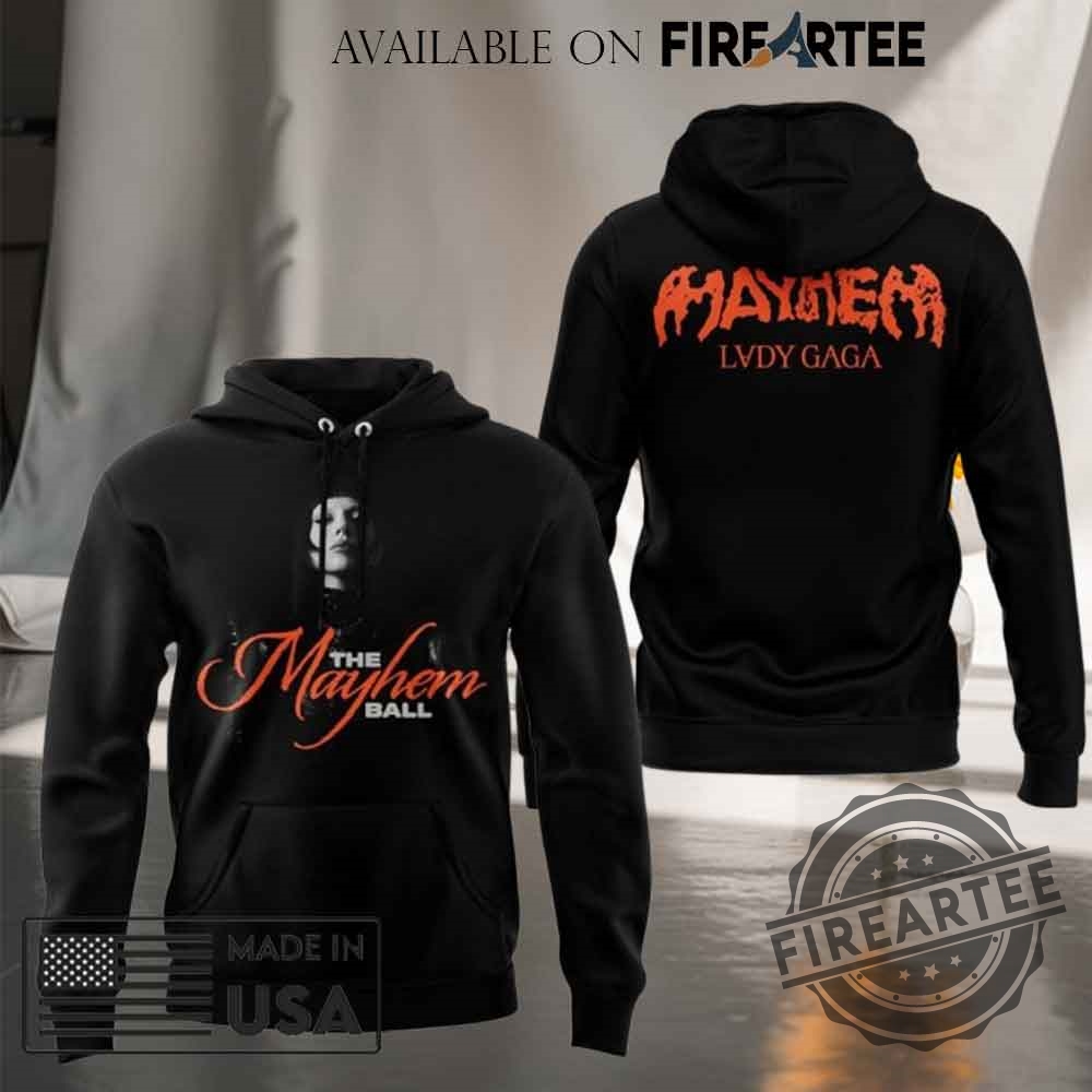 Lady Gaga The Mayhem Ball Tour 2025 Tshirt Hoodie 9 Lady Gaga The Mayhem Ball Tour 2025 T-shirt Hoodie