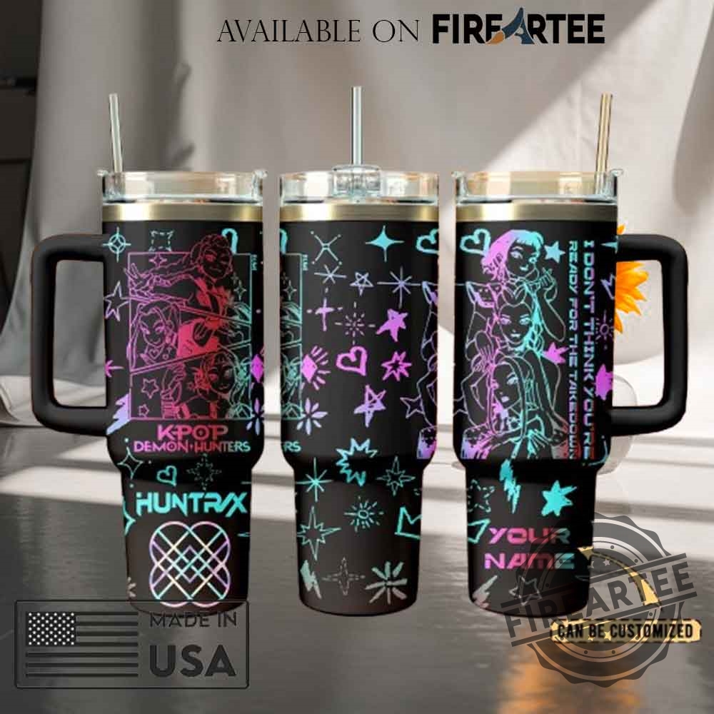 Kpop Demon Hunters Tumbler With Handle Personalized Anime Style Travel Mug 5 K-Pop Demon Hunters Tumbler with Handle Personalized Anime Style Travel Mug