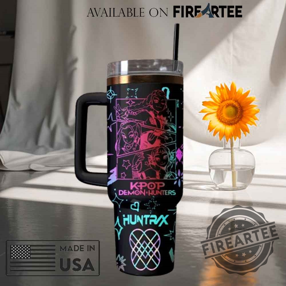 Kpop Demon Hunters Tumbler With Handle Personalized Anime Style Travel Mug 6 K-Pop Demon Hunters Tumbler with Handle Personalized Anime Style Travel Mug