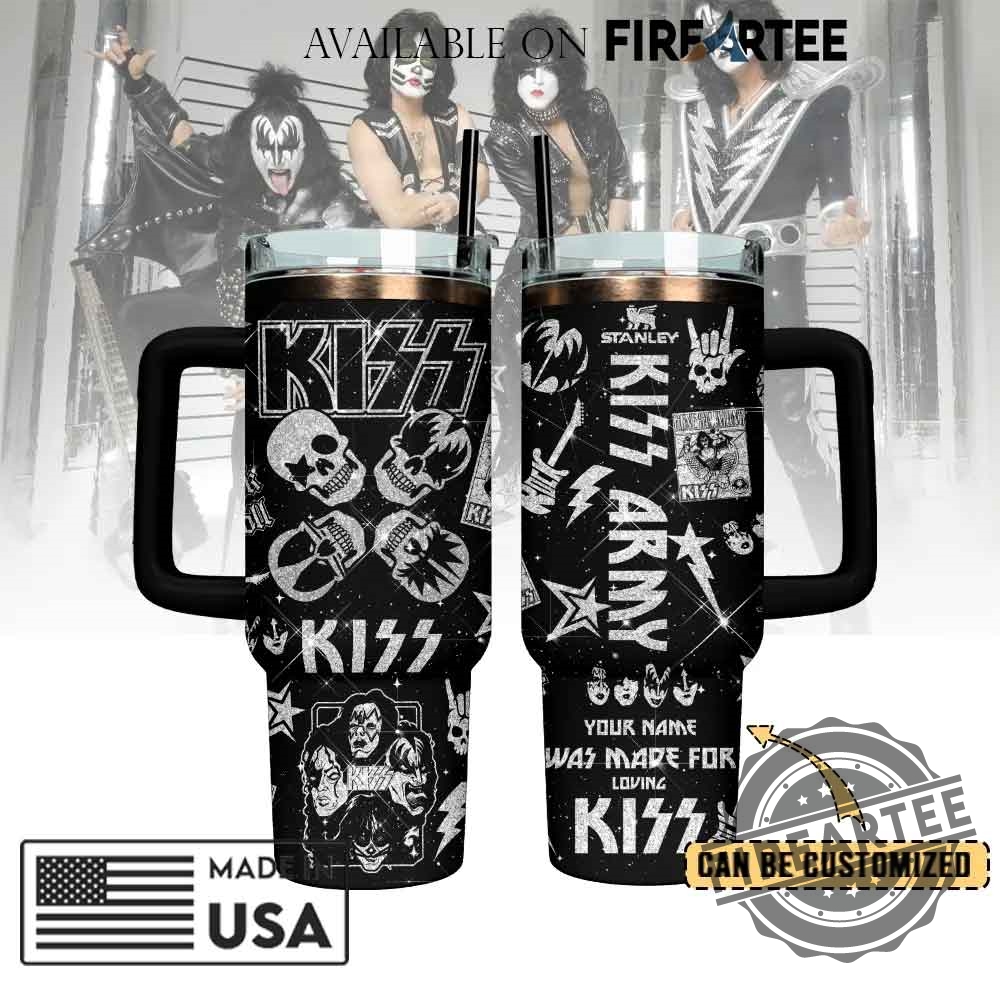 Kiss Band Music Stanley Cup 40Oz Tumbler With Handle
