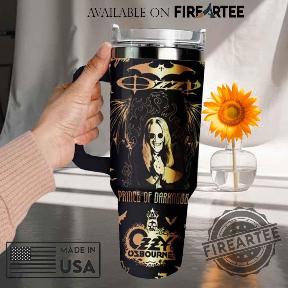 Prince Of Darkness Official Ozzy Merchandise Stanley Style Insulated Mug 4 Prince of Darkness Official Ozzy Merchandise Stanley Style Insulated Mug
