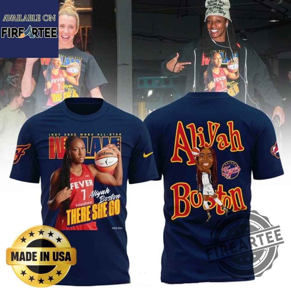 Aliyah Boston Indy 2025 Wnba All Star Navy Tshirt