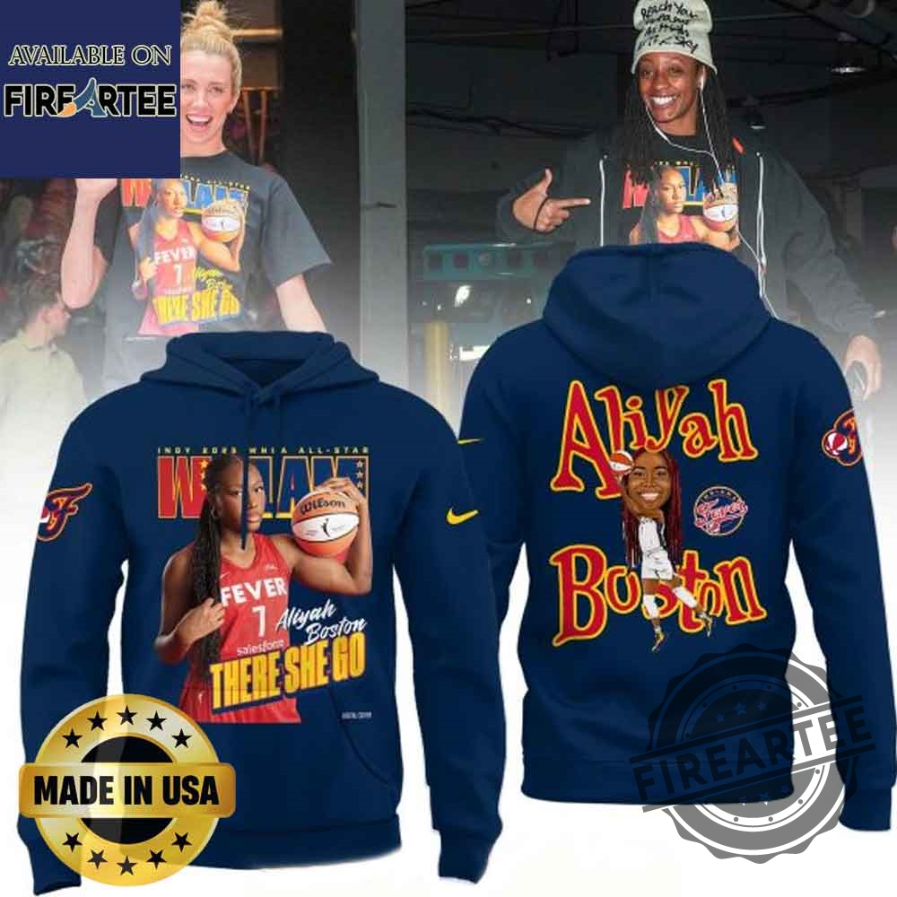 Aliyah Boston Indy 2025 Wnba All Star Navy Tshirt 4 Aliyah Boston Indy 2025 WNBA All Star Navy T-shirt