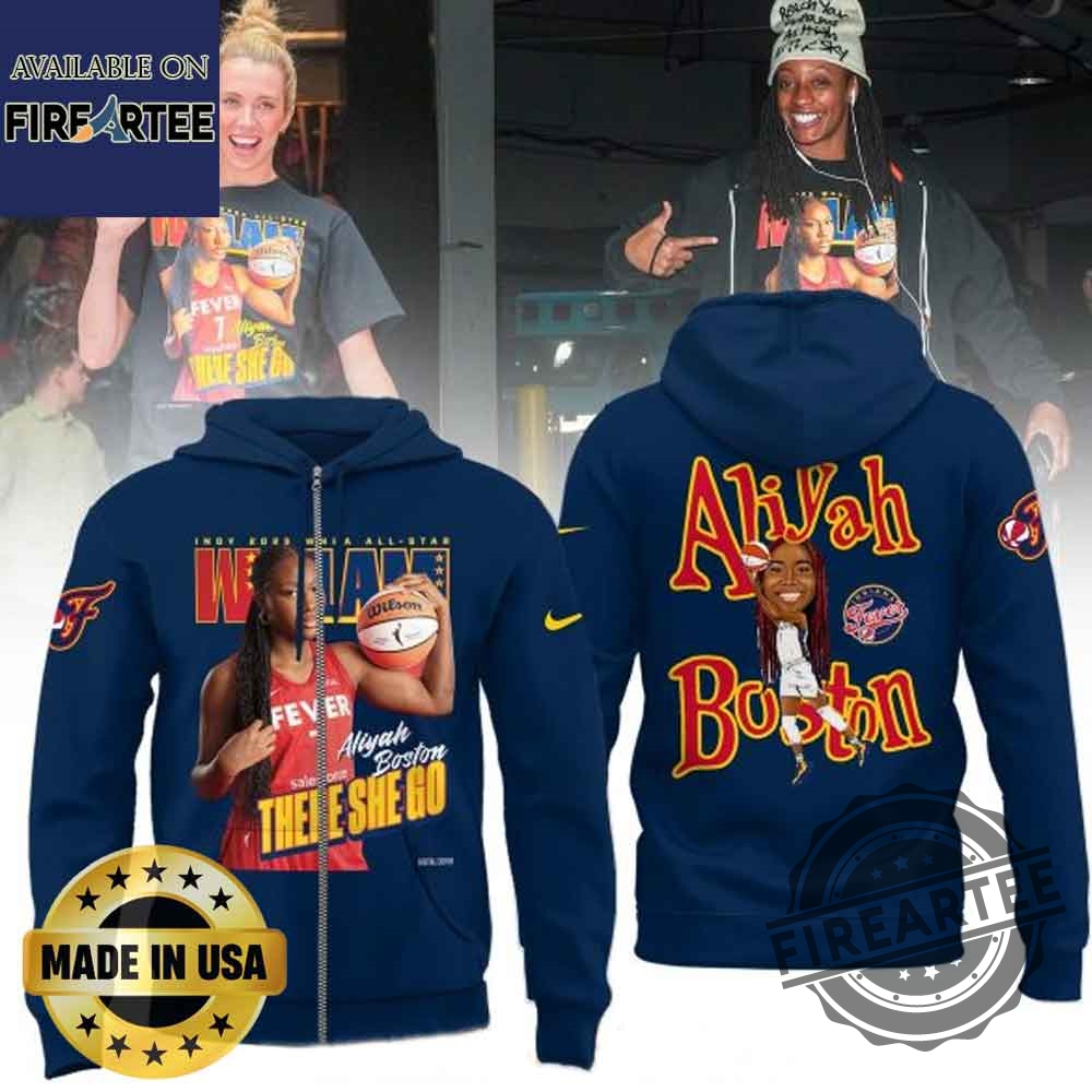 Aliyah Boston Indy 2025 Wnba All Star Navy Tshirt 5 Aliyah Boston Indy 2025 WNBA All Star Navy T-shirt
