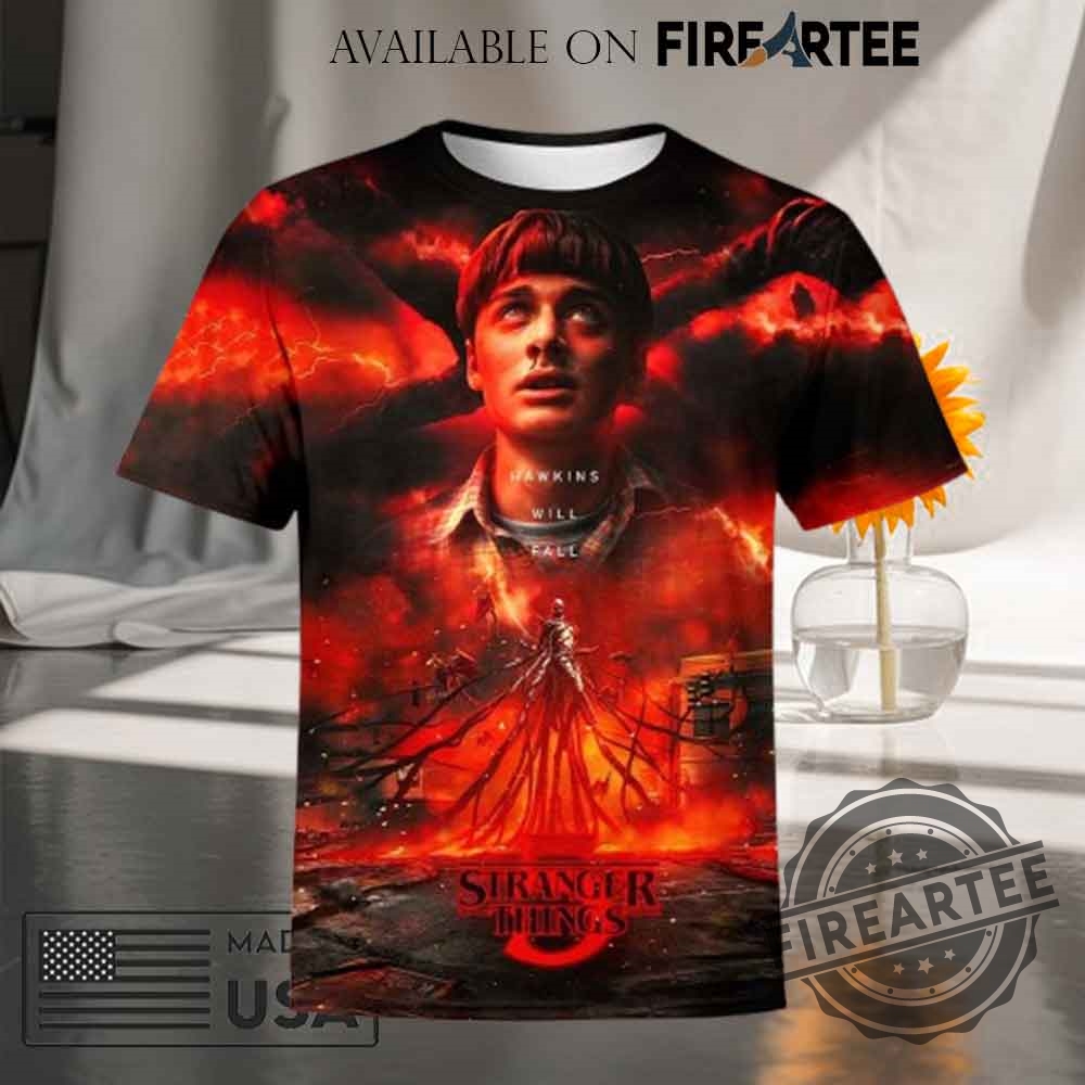 Stranger Things Season 5 Poster All Over Print Tshirt