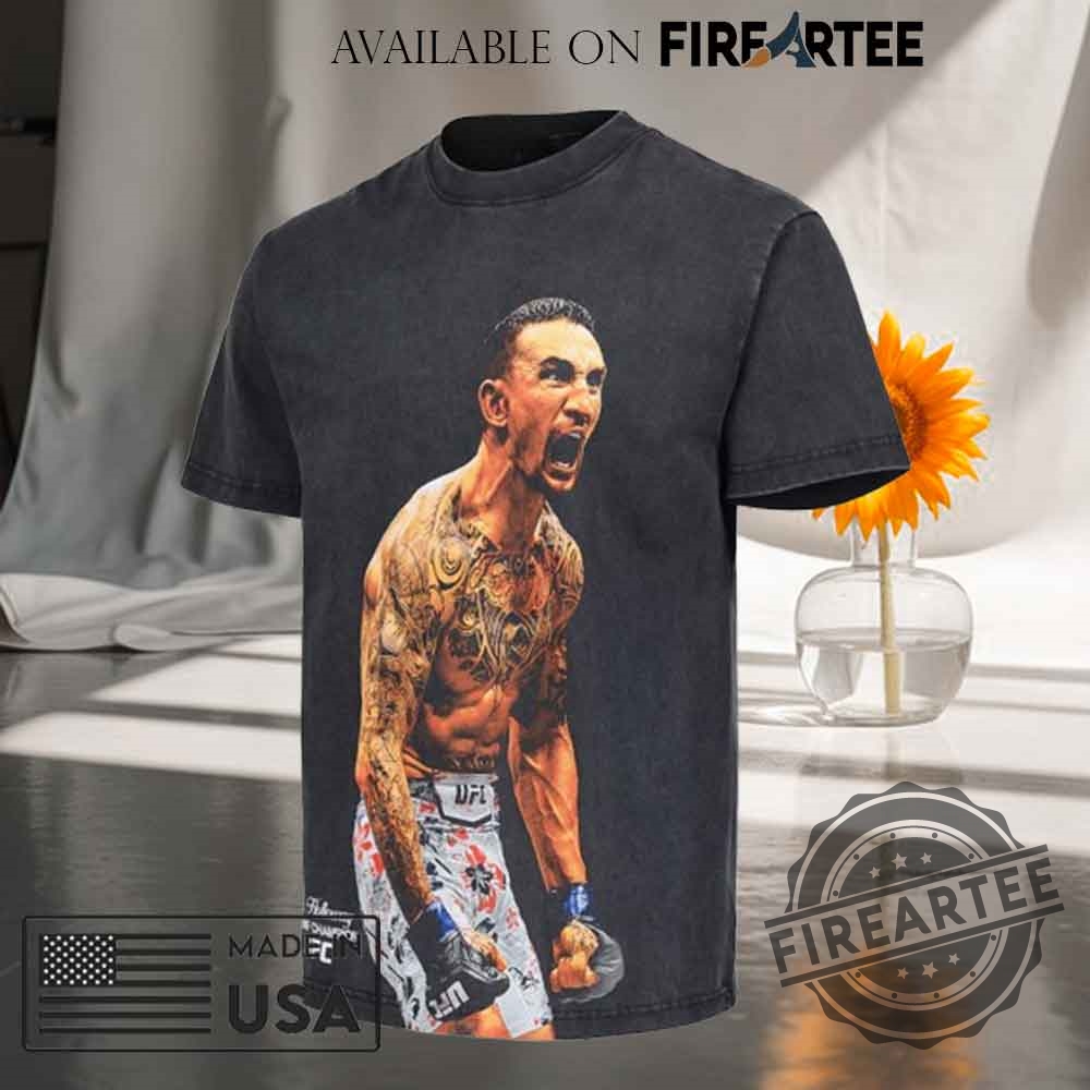 Max Holloway King Of The Hill Boxy Tshirt 3 Max Holloway King Of The Hill Boxy T-Shirt