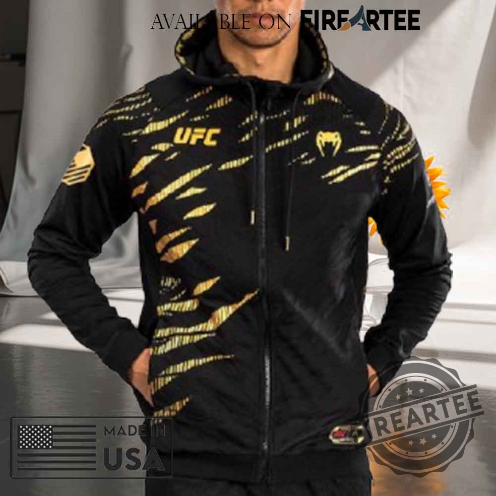 Ufc Fusion Dustin Poirier Fight Night Fullzip Champion Hoodie