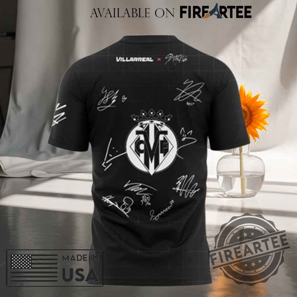 Villarreal CF Stray Kids Show Signature T-shirt 7 Villarreal CF Stray Kids Show Signature T-shirt