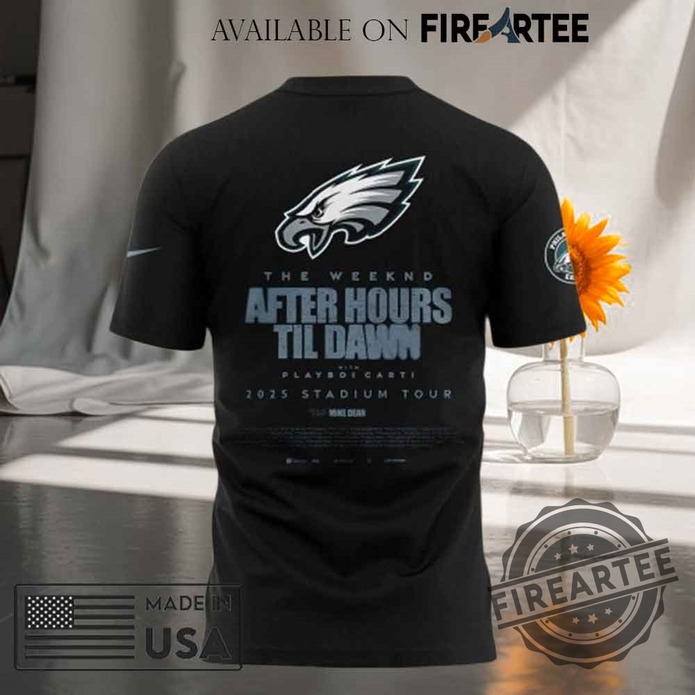 Philadelphia Eagles x The Weeknd After Hours Til Dawn 2025 Tour T-shirt 4 Philadelphia Eagles x The Weeknd After Hours Til Dawn 2025 Tour T-shirt