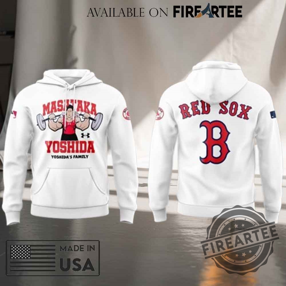 Red Sox X Masataka Yoshidas Family White Hoodie