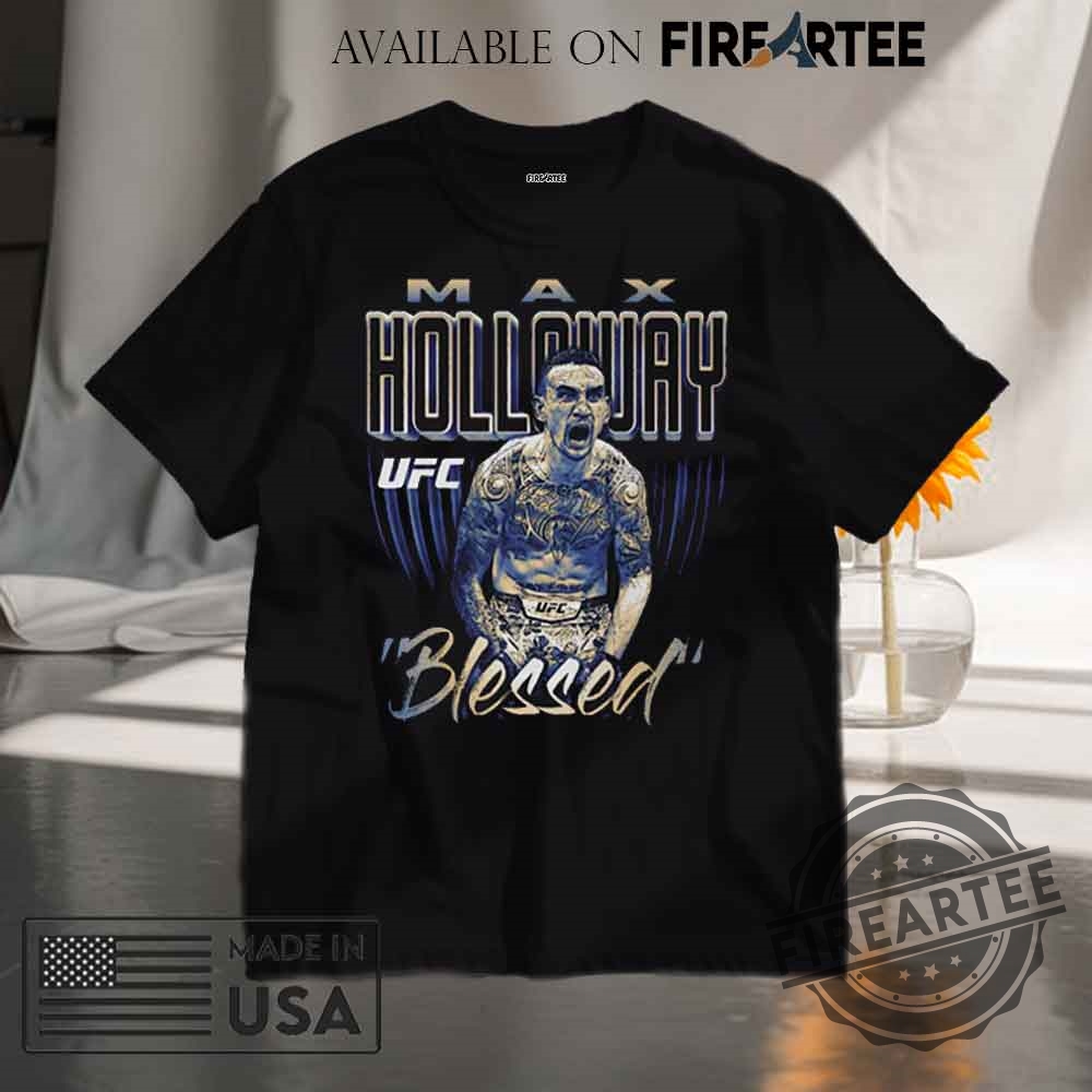 Black Max Holloway Bitmap Tshirt