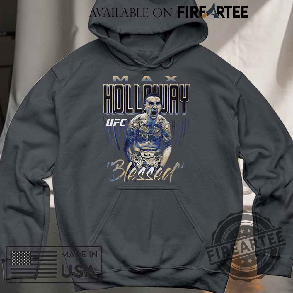 Black Max Holloway Bitmap T-Shirt 9 Black Max Holloway Bitmap T-Shirt