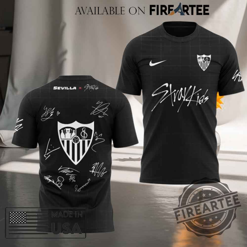 Sevilla Fc Stray Kids Show Signature Tshirt