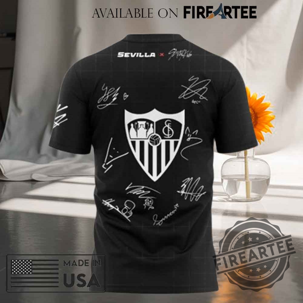 Sevilla FC Stray Kids Show Signature T-shirt 6 Sevilla FC Stray Kids Show Signature T-shirt