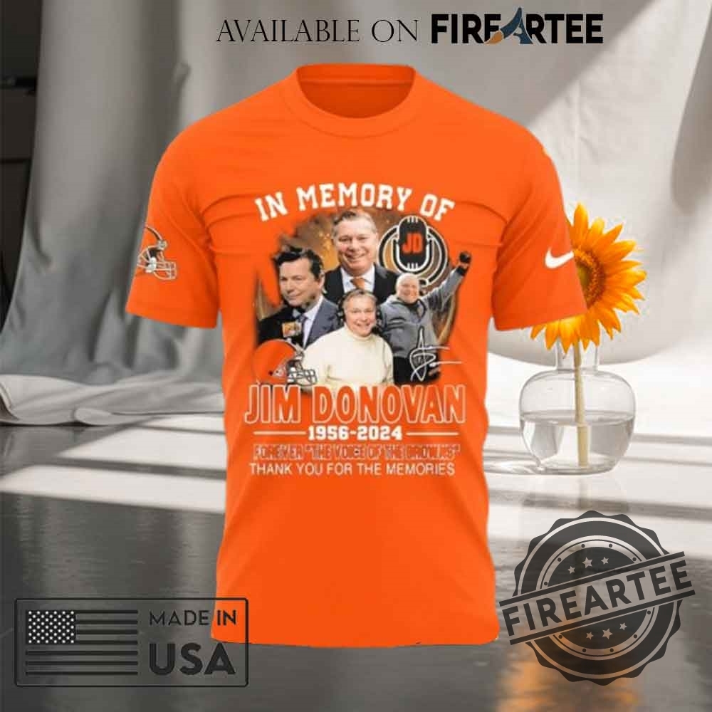 In Memory Of Jim Donovan 1956 2024 Orange Tshirt