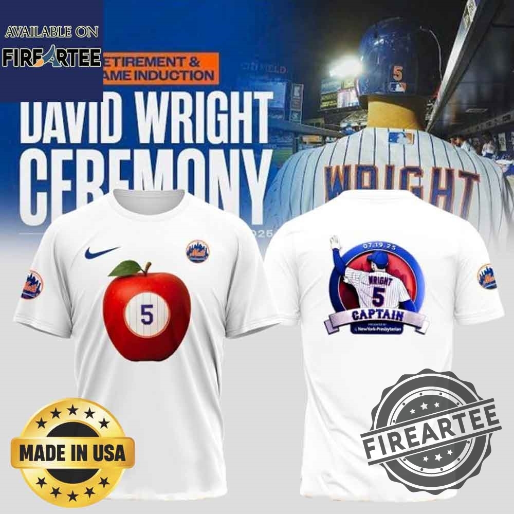 New York Mets Legend David Wright Tribute Tshirt