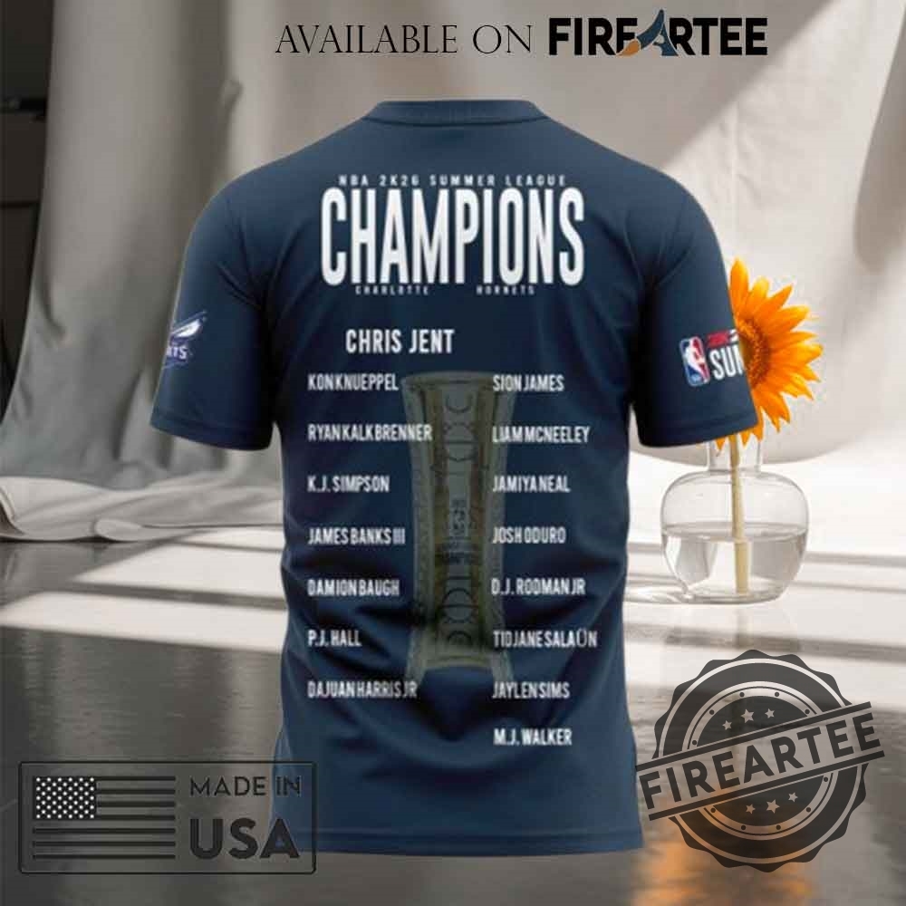 Charlotte Hornets Winners Of The Summer Champions Tshirt 6 Charlotte Hornets Winners Of The Summer Champions T-shirt