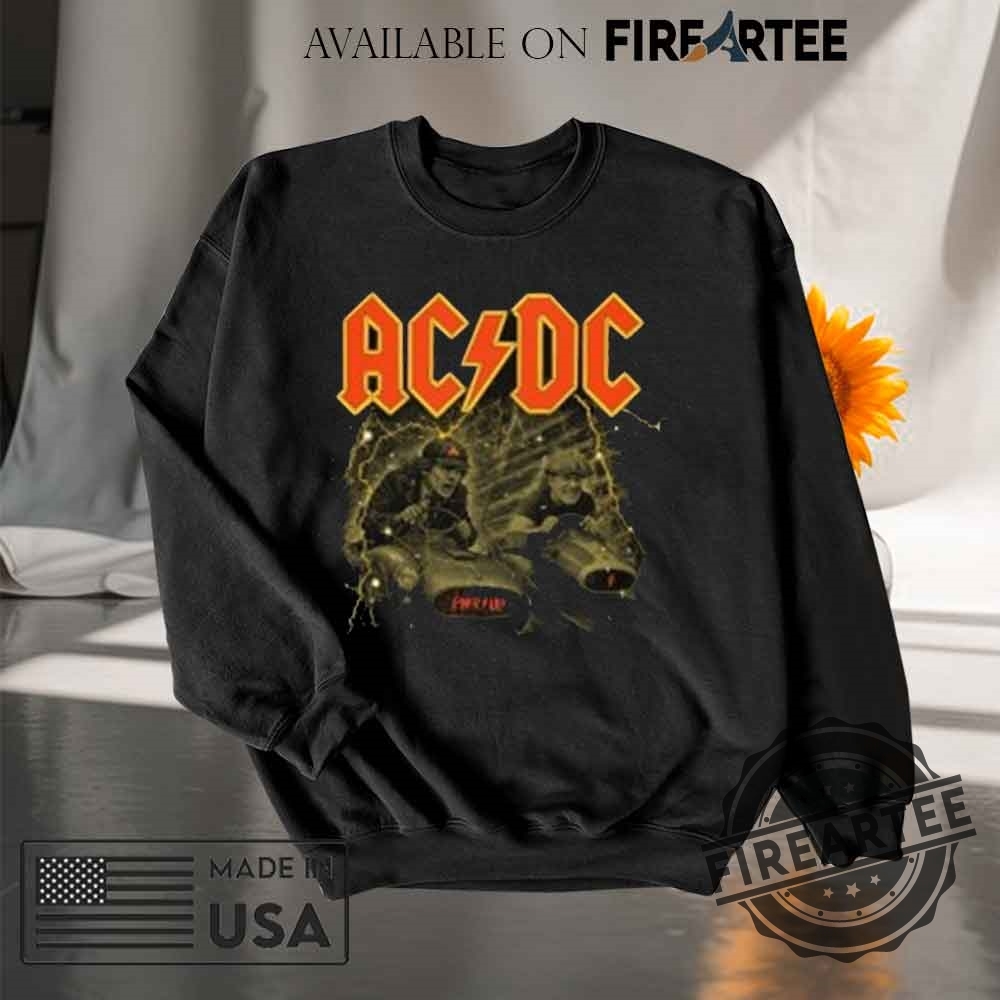 Ac Dc Imola Italy Tour Tshirt Double Sided 4 AC DC Imola Italy Tour T-shirt Double Sided