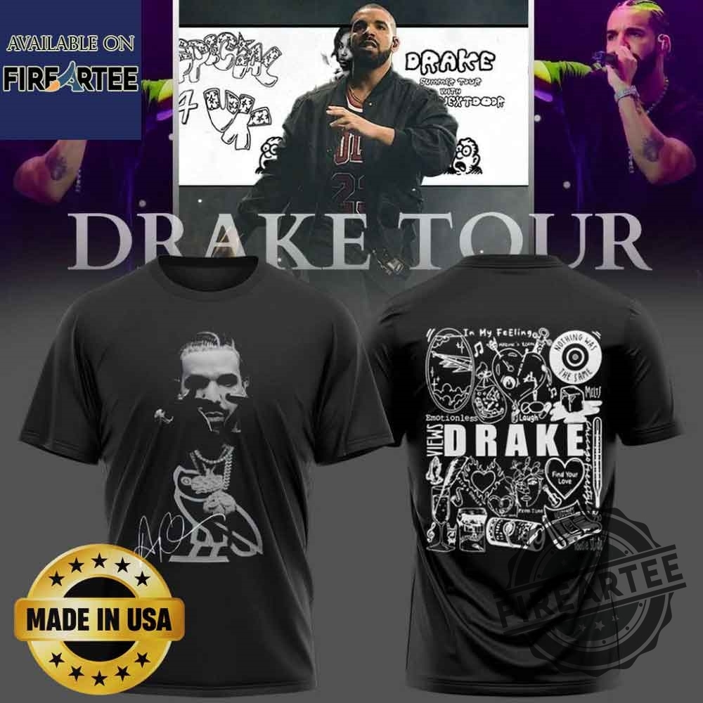 Drake With Partynextdoor Some Special Shows 4 U 2025 World Tour Tshirt