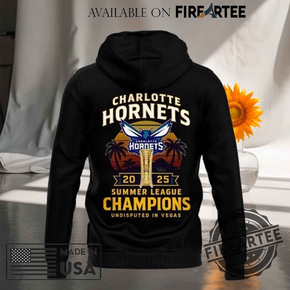 Charlotte Hornets 2025 Summer League Champions Tshirt 7 Charlotte Hornets 2025 Summer League Champions T-shirt
