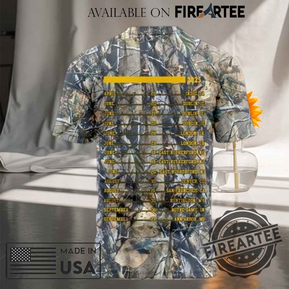Zach Bryan Tour Schedule Show 2025 Camo Tshirt 6 Zach Bryan Tour Schedule Show 2025 Camo T-shirt