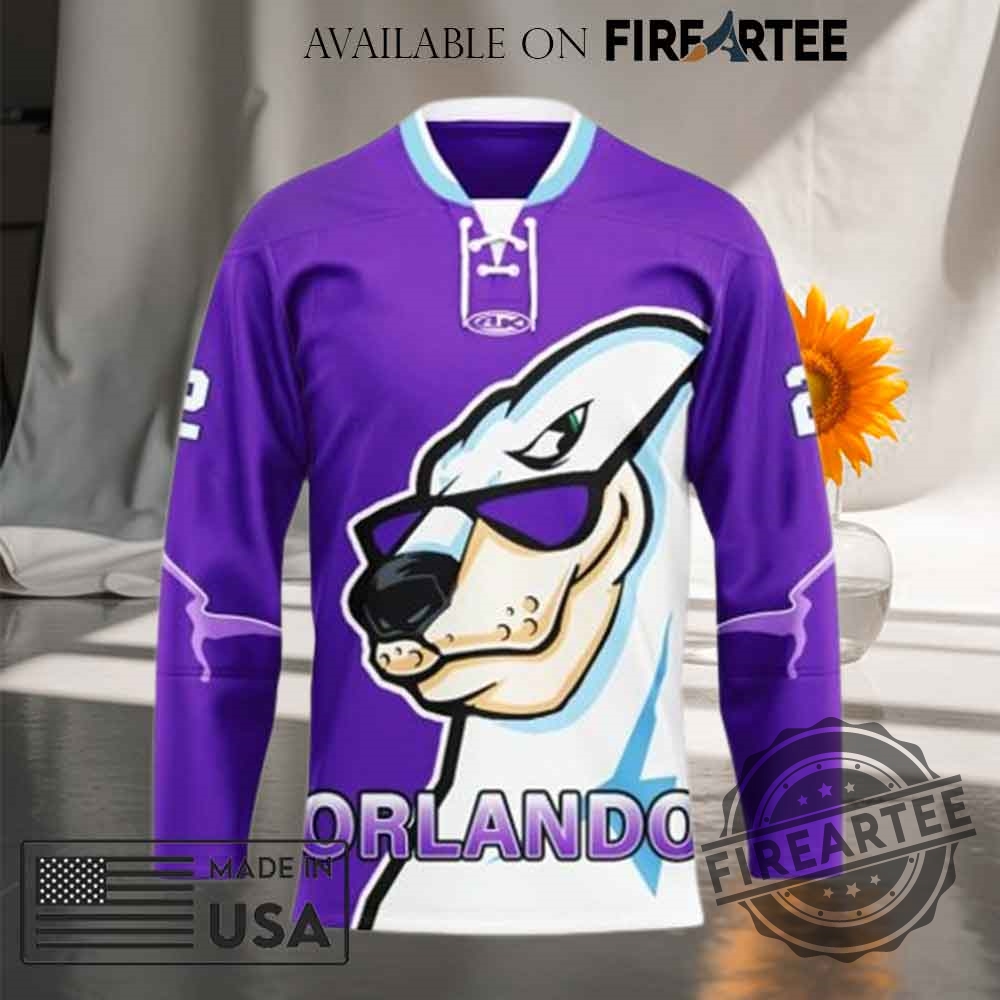 Orlando Solar Bears Throwback Night Special Hockey Jersey 4 Orlando Solar Bears Throwback Night Special Hockey Jersey