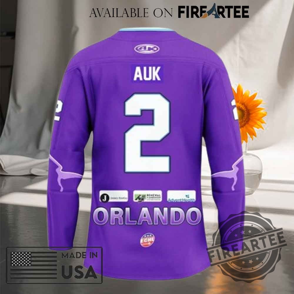 Orlando Solar Bears Throwback Night Special Hockey Jersey 5 Orlando Solar Bears Throwback Night Special Hockey Jersey