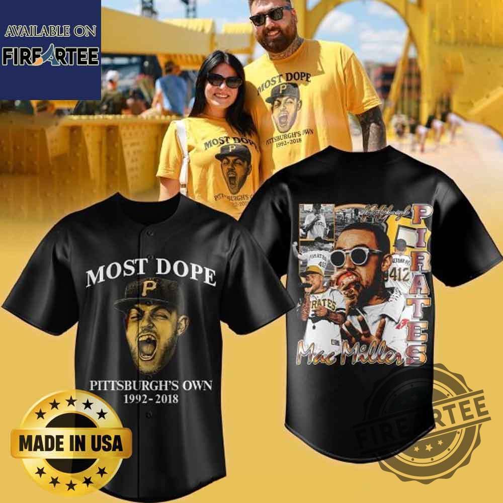 Mac Miller X Pittsburgh Pirates Most Dope 2025 Jersey