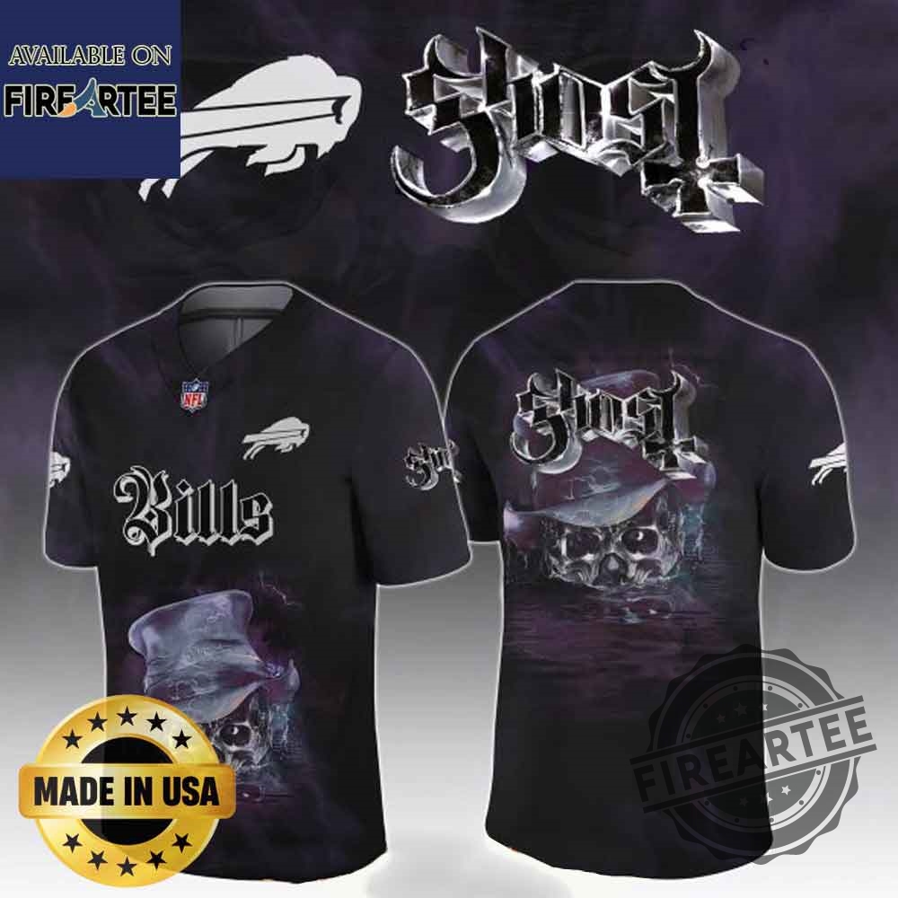 Buffalo Bills X Ghost Skeletour World Tour 2025 Football Jersey