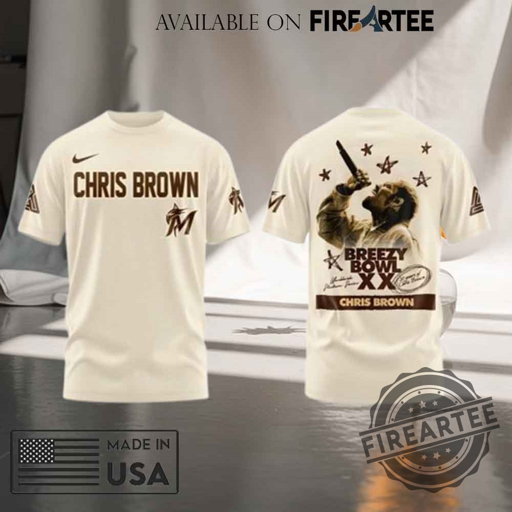 Miami Marlins x Chris Brown BREEZY BOWL 2025 T-shirt 5 Miami Marlins x Chris Brown BREEZY BOWL 2025 T-shirt