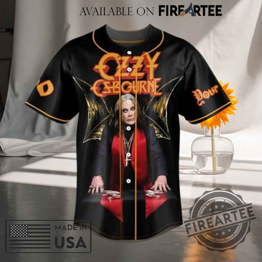Ozzy Osbourne The Prince Of Darkness Forever Baseball Jersey 4 Ozzy Osbourne The Prince Of Darkness Forever Baseball Jersey
