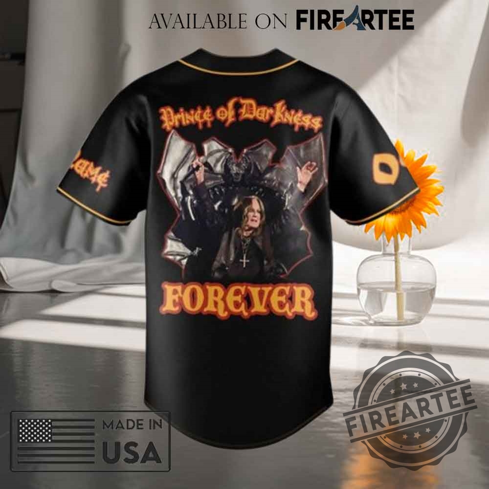 Ozzy Osbourne The Prince Of Darkness Forever Baseball Jersey 5 Ozzy Osbourne The Prince Of Darkness Forever Baseball Jersey
