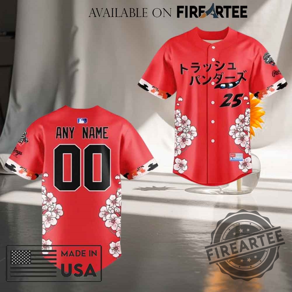 Personalized Trash Pandas X Japanese 2025 Baseball Jersey