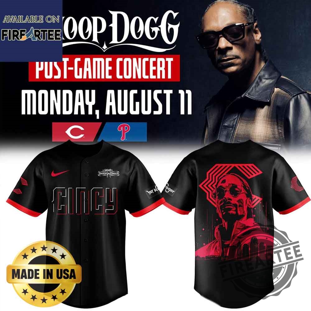 Cincinnati Reds X Snoop Dogg Post Game Concert 2025 Jersey