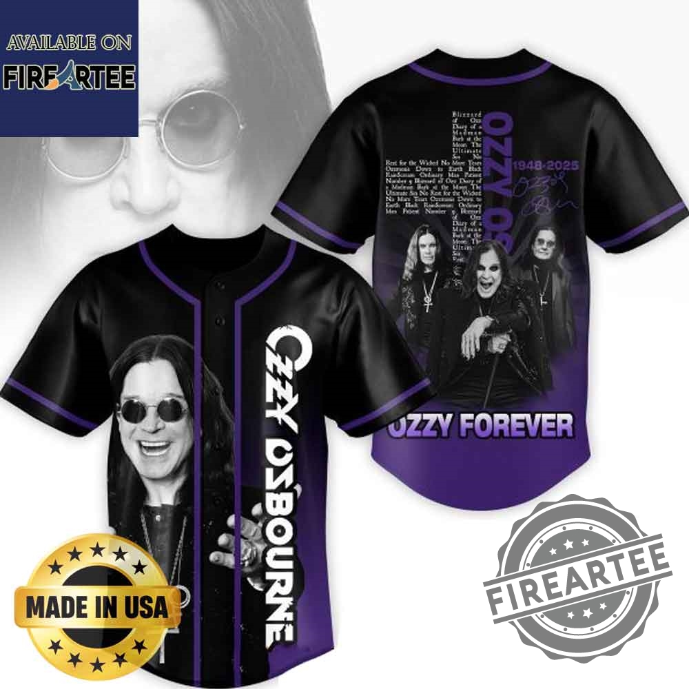 Ozzy Osbourne Forever In Our Hearts 2025 Jersey