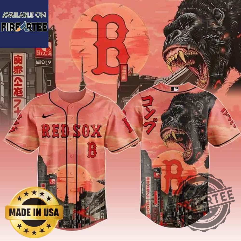 Boston Red Sox Mlb X Japanese Heritage Kong Baseball Jersey