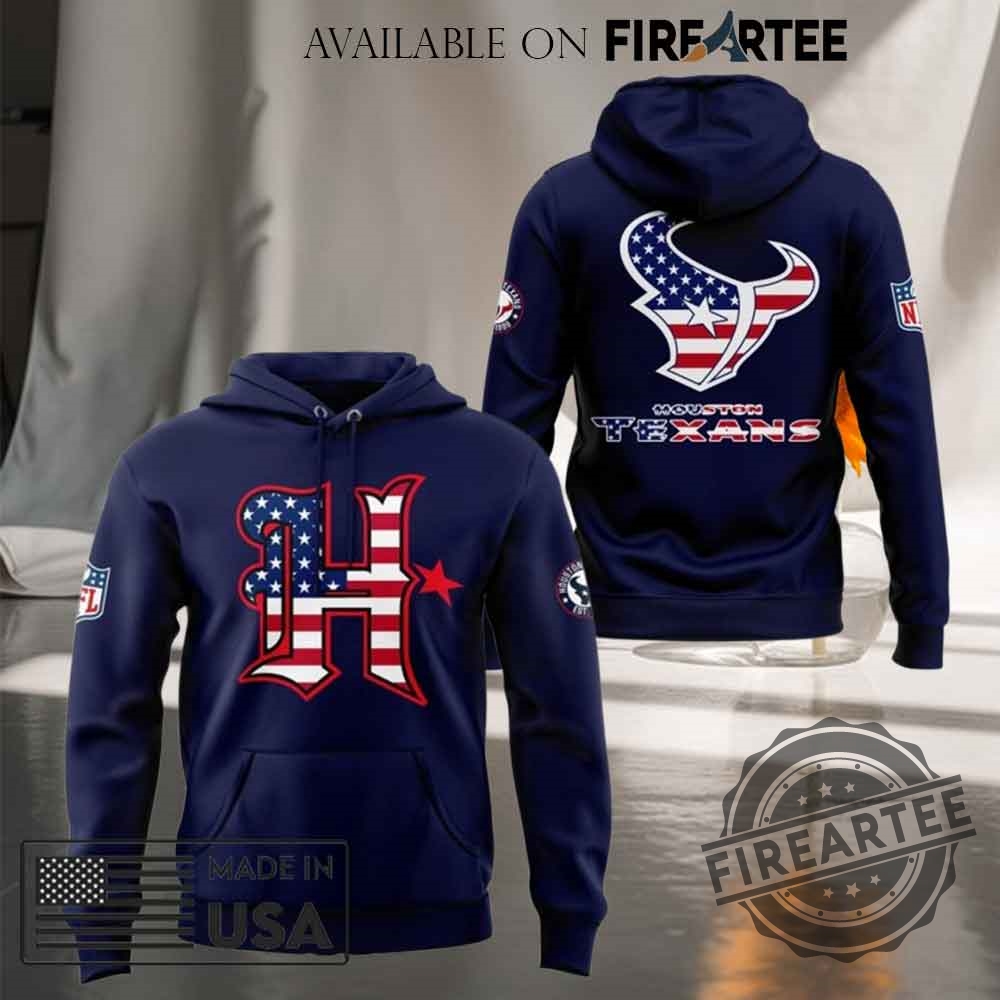 Houston Texans 2025 American Independence Day Hoodie
