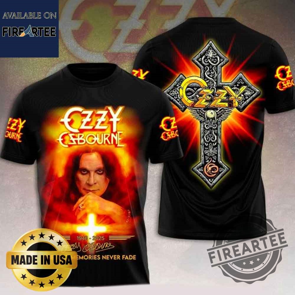 Ozzy Ozbourne 1948 2025 The Best Memories Never Fade Tshirt