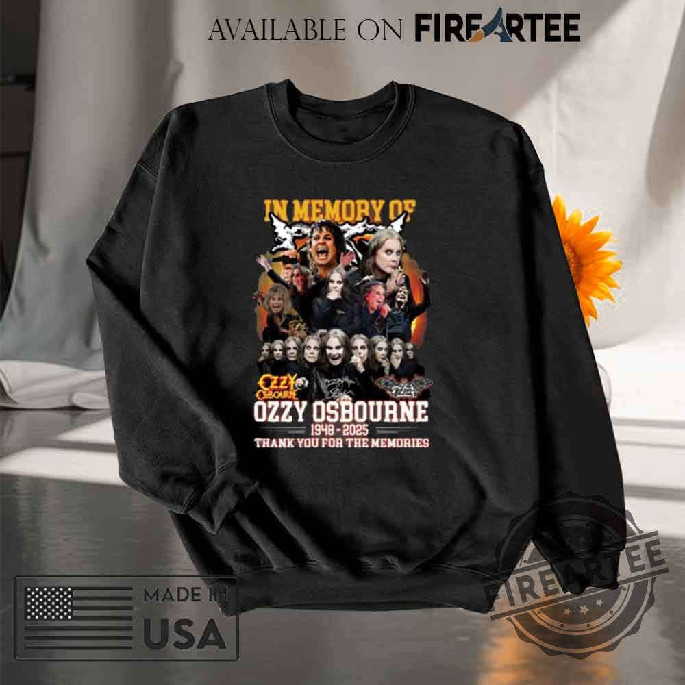 Inmemory Of Ozzy Osbourne 1948 2025 Thank You For The Memories Tshirt 6 Inmemory Of Ozzy Osbourne 1948 – 2025 Thank You For The Memories T-Shirt
