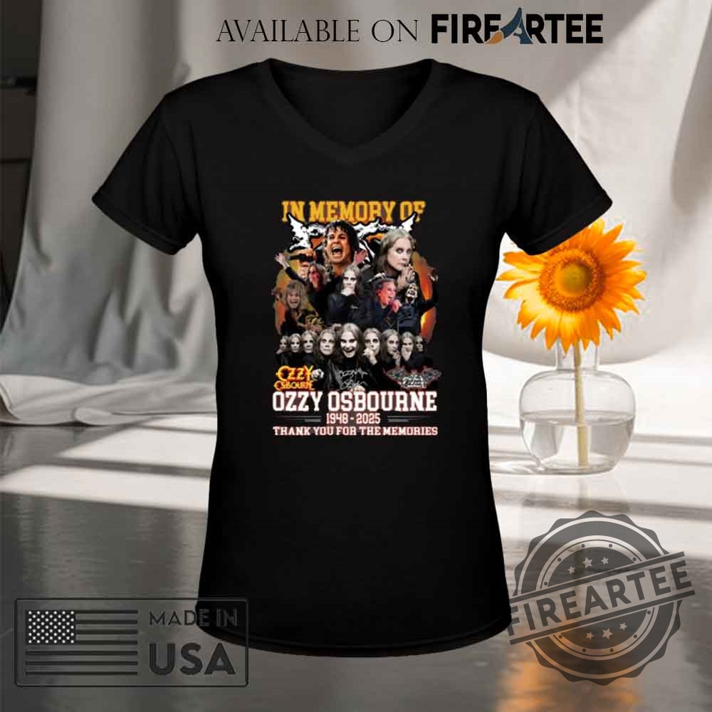 Inmemory Of Ozzy Osbourne 1948 2025 Thank You For The Memories Tshirt 8 Inmemory Of Ozzy Osbourne 1948 – 2025 Thank You For The Memories T-Shirt